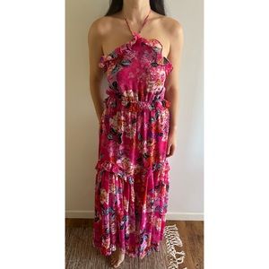 Misa Los Angeles Pink Floral Maxi